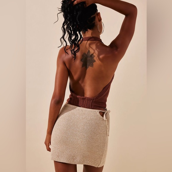 NWTS FREE PEOPLE KNIT MINI SKIRT (M) - Picture 4 of 12